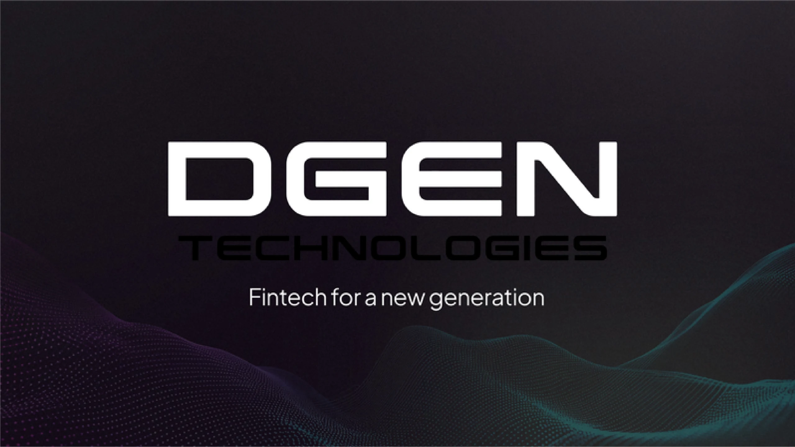 DGEN pitch deck slide 1 of 12