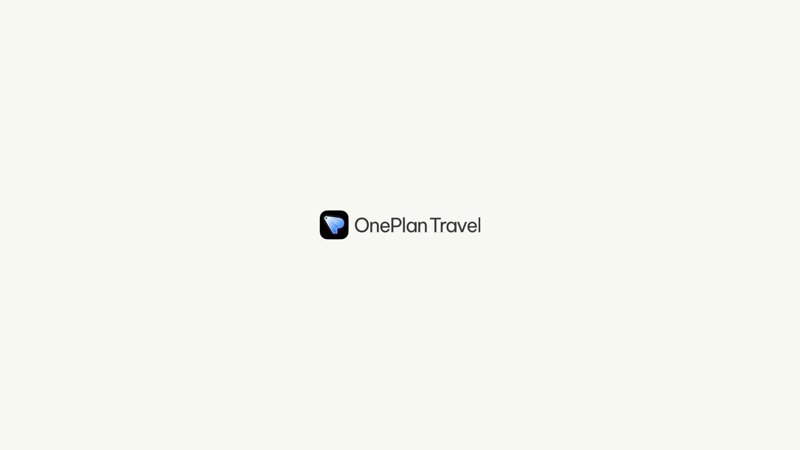 OnePlan Travel pitch deck slide 1 of 16